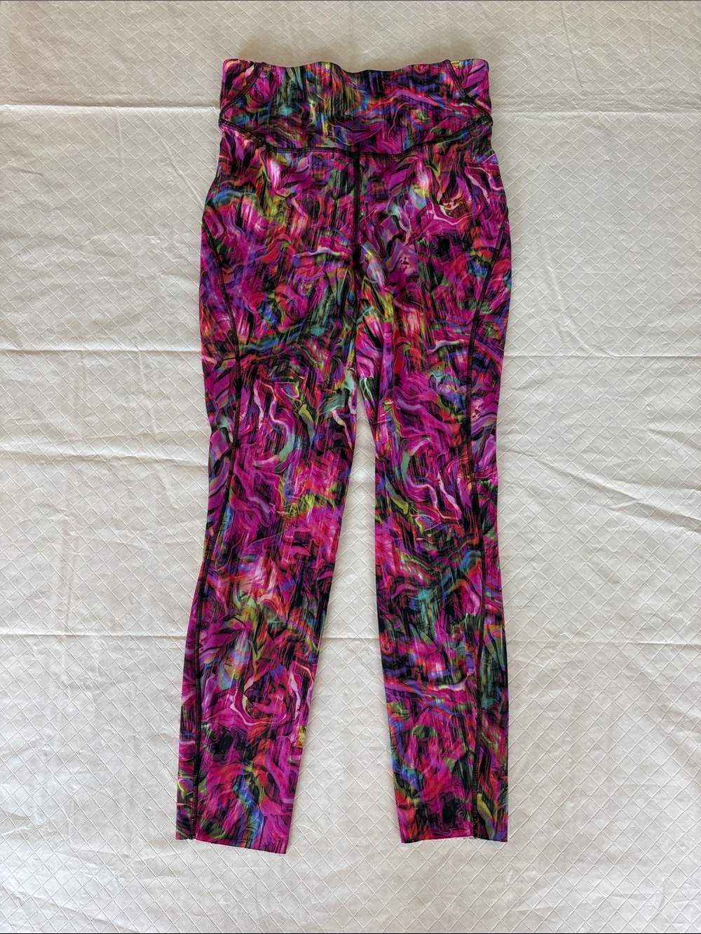 lululemon athletica Pink Multicolor High-Rise Leggings Base Pace Hyper Flow Pink
